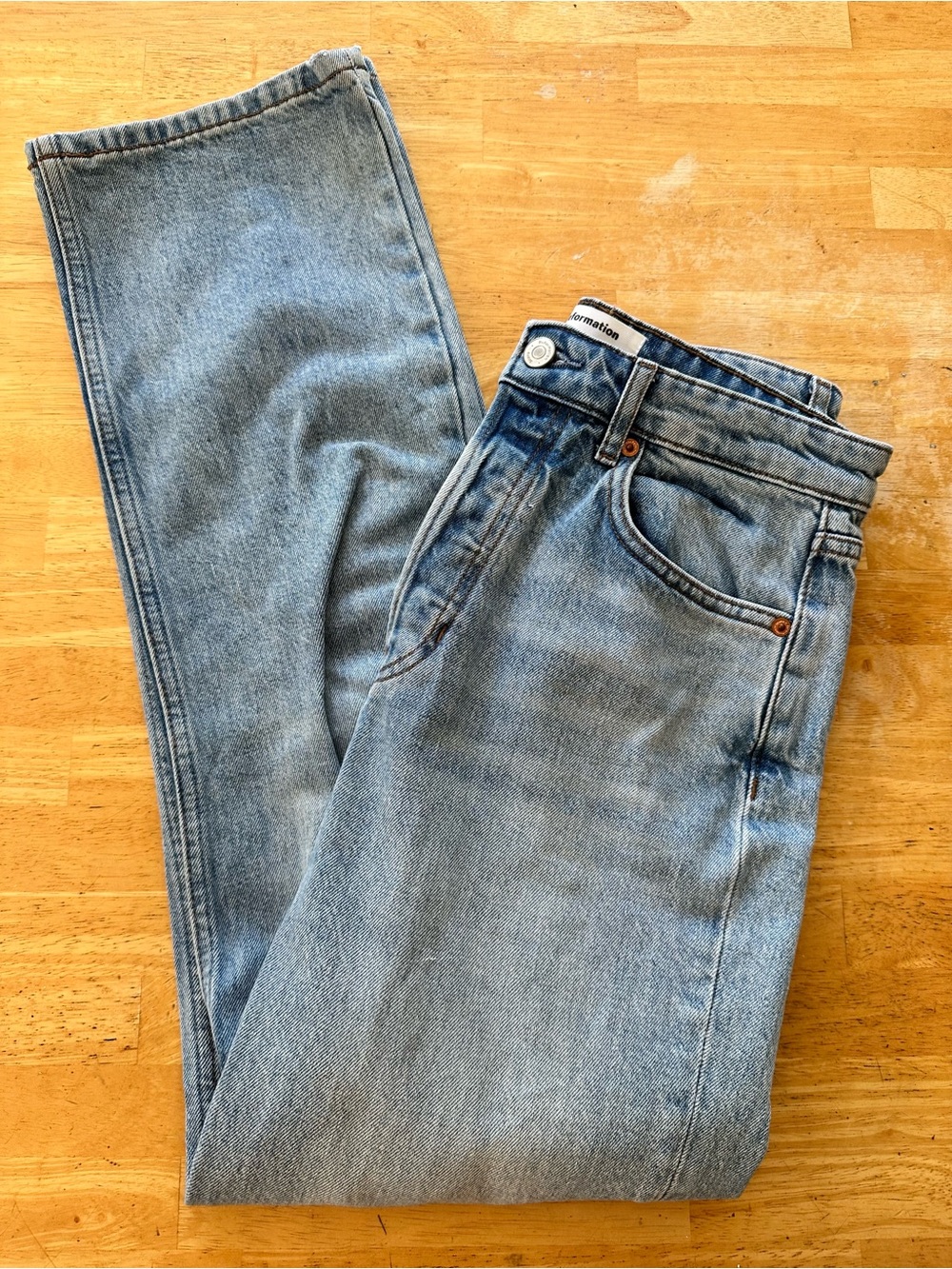 Reformation straight leg jeans size 27